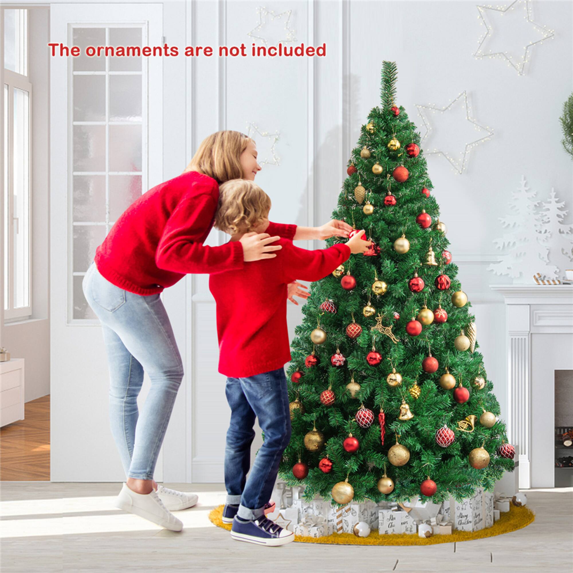 Costway 6ft. Unlit Green Artificial Christmas Tree